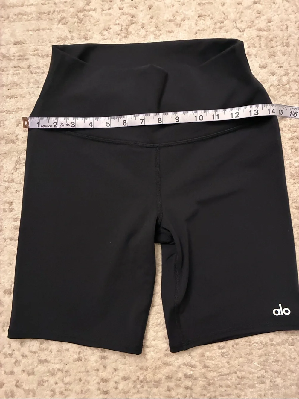 Alo Yoga Black High-Waist Biker Shorts Women’s 5” Athletic Workout Size M